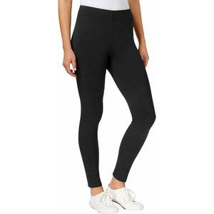 New Maison Jules Womens Black Pull On Basic Leggin